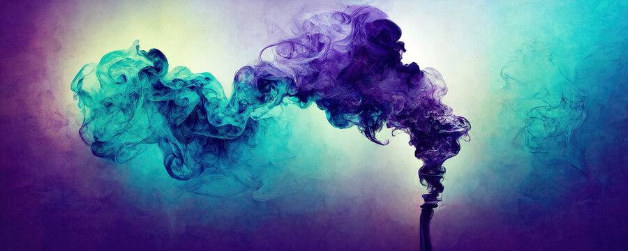 Abstract purple smoke as background wallpaper header