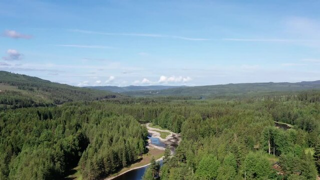 survol de rivi&egrave;re, fleuve et lac en Su&egrave;de