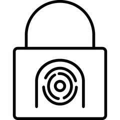 Security Basket Fingerprint Icon