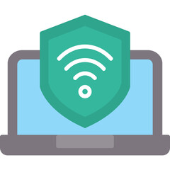 Security Laptop Connect Icon
