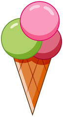 Cute  ice cream element for paper, cover, fabric, interior decor and other users. Decoration for menu, daily planner, scrapbooking, banner, flyer, invitation, brochure, poster.