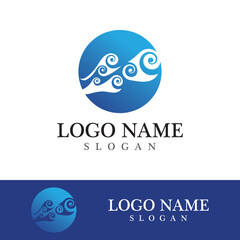 Wave beach vector illustration design