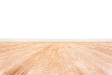 Wood floor with transparent wall background room