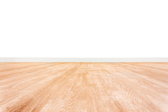 Wood floor with transparent wall background room