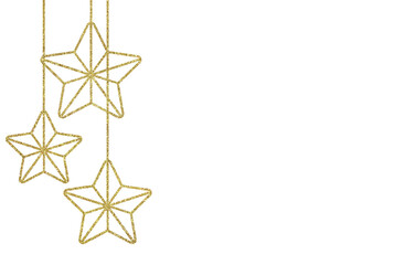 Naklejka premium golden frame with stars