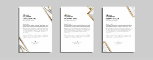 Fototapeta premium modern corporate letterhead template design
