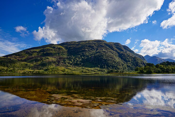 Naklejka na ściany i meble Loch Shiel near Glenfinnan in the Scottish highlands