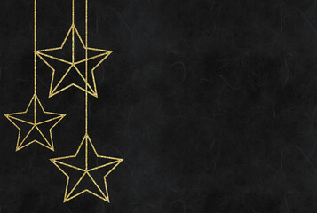 Fototapeta premium black background with gold stars