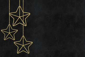 Fototapeta premium black background with gold stars