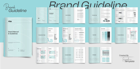 Minimalist Brand Guidelines Design Brand Style Guide Book Brochure Layout Brand Book Brand Manual