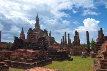 Obraz premium sukhothai historical park in Thailand