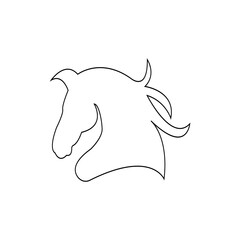 horse icon ilustration vector