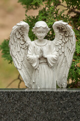 Fototapeta premium Friedhof, Grabstein, Statue 