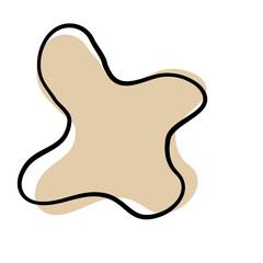 Abstract modern blob shape background