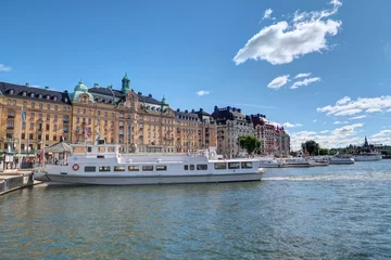 Photo sur Plexiglas Stockholm navigation dans le port de Stockholm en Suède