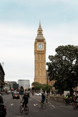 Big Ben in London UK England tower street view 