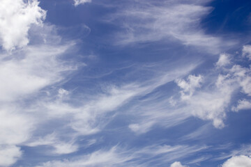 Obraz premium white clouds and blue sky beautiful nature