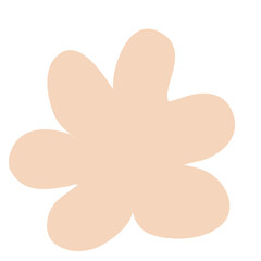 Abstract naive minimalist shape