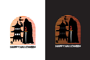Halloween T-Shirt Design Template
