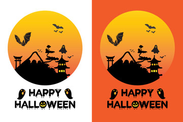 Halloween T-Shirt Design Template