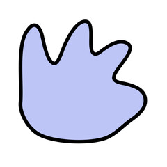 Abstract naive minimalist shape bacground