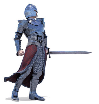 Paladino con spada sguainata