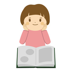 読書する子ども_女の子_想像する