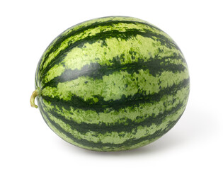 Watermelon isolated on white background, Watermelon macro studio photo