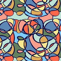 Vector, pattern of colorful spots. Colored abstract pattern. For print and web.