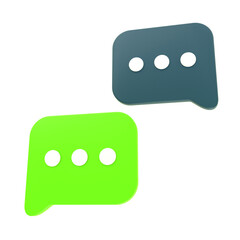 3D icon messaging app