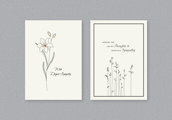 Sympathy Card Layouts with Lily and Minimalist Twigs