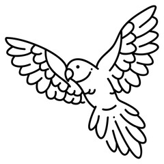 ring-necked parakeet icon