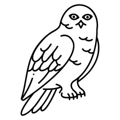 Snowy owl icon