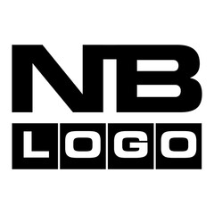 NB black logo design sample