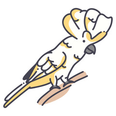 Umbrella cockatoo icon © B.Genesis