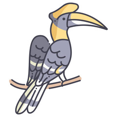 Fototapeta premium great hornbill icon