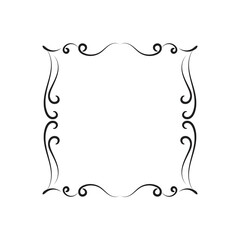 Vintage and classic ornament frame isolated on white background