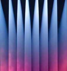 Blue pink neon smoky vertical abstract geometric lines background.