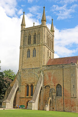 Fototapeta na wymiar Pershore Abbey in Worcestershire, England,