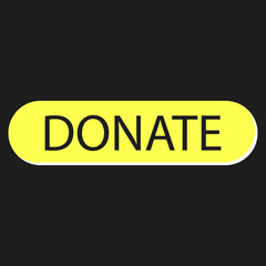 donate icon in grey yellow color