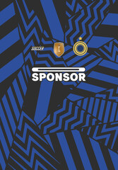 Soccer jersey design for sublimation