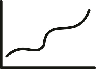 Growing bar graph icon