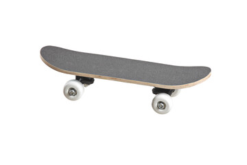 A grey skateboard