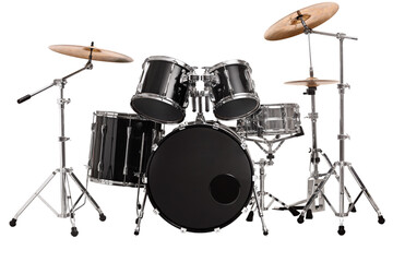 Fototapeta Black and silver drum kit obraz