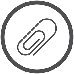 web black file attachment sign icon