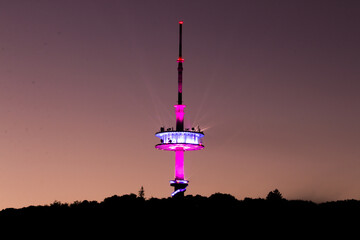Fernsehturm beleuchtet
