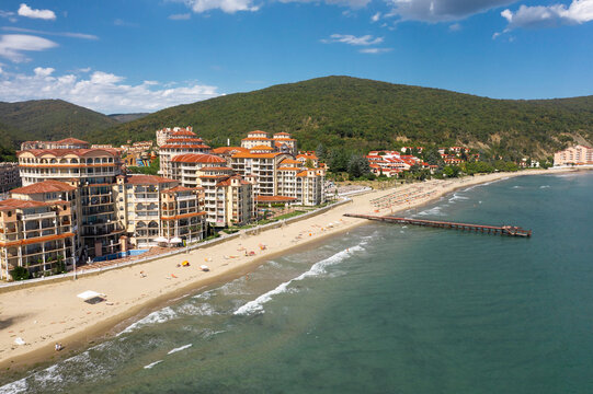 Aerial view to a sea resort Elenite, Bulgaria
