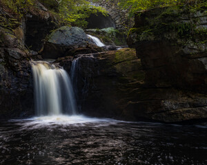 Fototapeta na wymiar Massachusetts-Royalston-Doane's Upper Falls