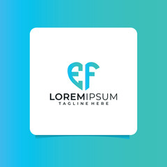 ef letter design for logo and icon.az typography for technology, business and real estate brand.az monogram logo.vector