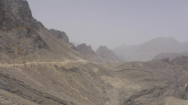 Aerial, Above The Snake Canyon, Oman